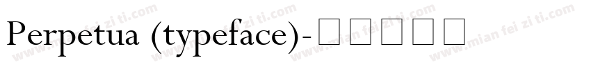 Perpetua (typeface)字体转换